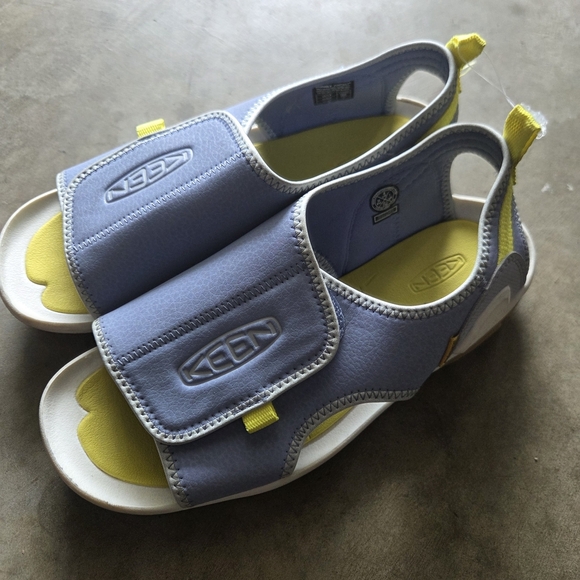 KEEN  Sandals - Light Blue and Yellow - Picture 1 of 3